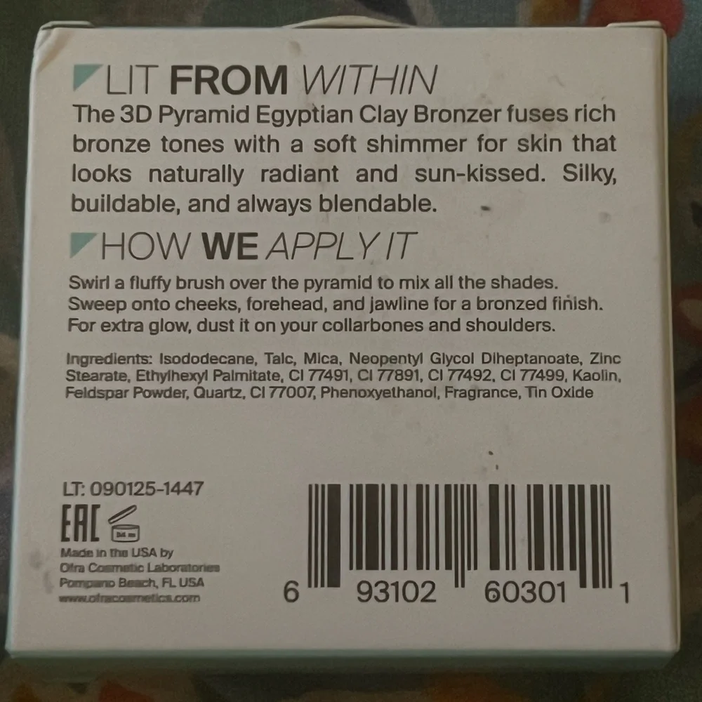 OFRA 3D Pyramid Egyptian Clay Bronzer | NIB - Picture 3 of 4